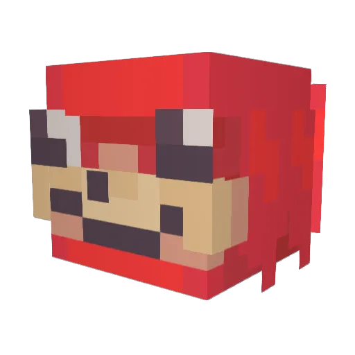 Clarticus Minecraft avatar head, 3D render