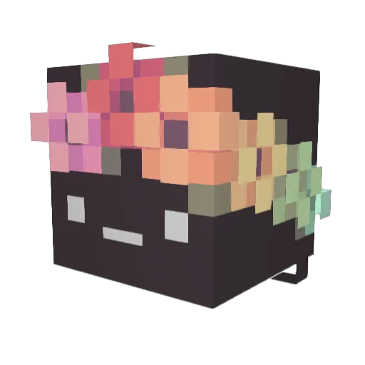 Clary03 Minecraft avatar head, 3D render