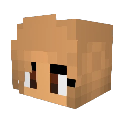 Clarythin Minecraft avatar head, 3D render