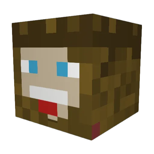 Claser_7 Minecraft avatar head, 3D render