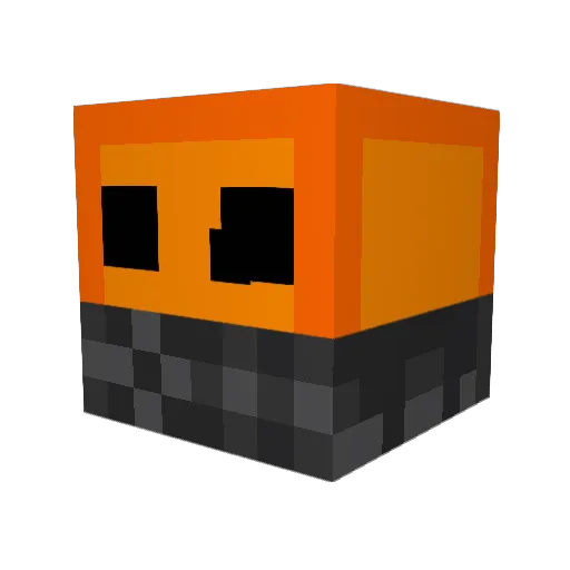 Clash568 Minecraft avatar head, 3D render