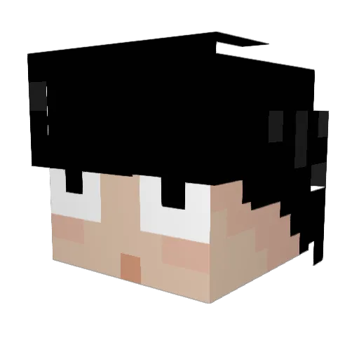 Clash87 Minecraft avatar head, 3D render