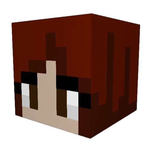 ClashMast Minecraft avatar head, 3D render