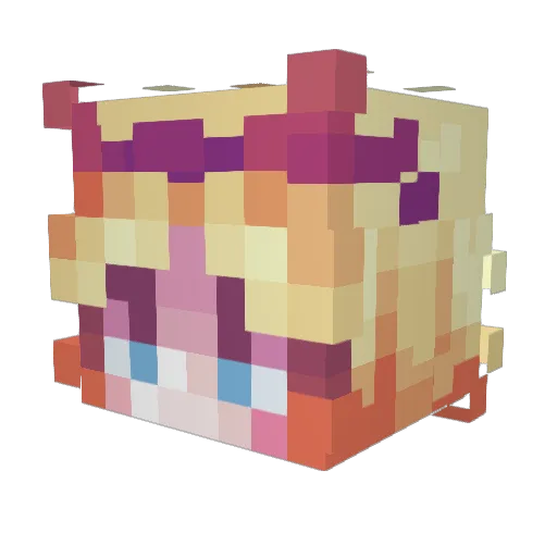 Clash_Harry Minecraft avatar head, 3D render