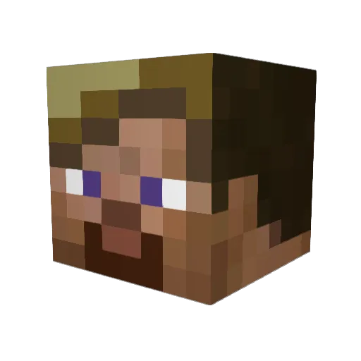 Clash_of_Clans Minecraft avatar head, 3D render