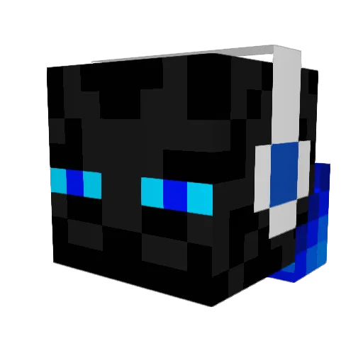 Clasher Minecraft avatar head, 3D render
