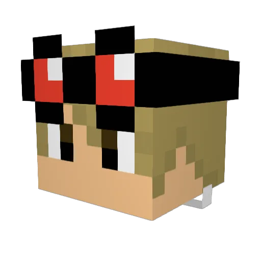 ClashofBrandon Minecraft avatar head, 3D render