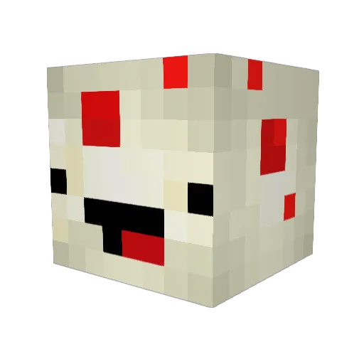 Clashtronauts Minecraft avatar head, 3D render