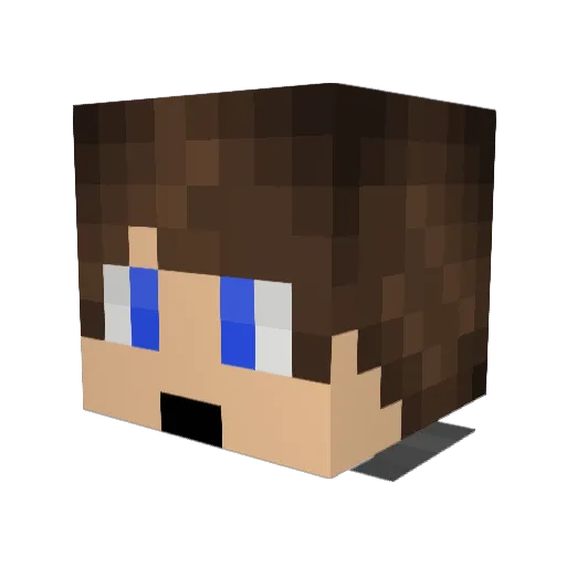 ClasicDayz Minecraft avatar head, 3D render