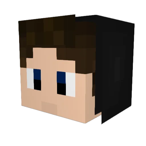 ClasikDK Minecraft avatar head, 3D render