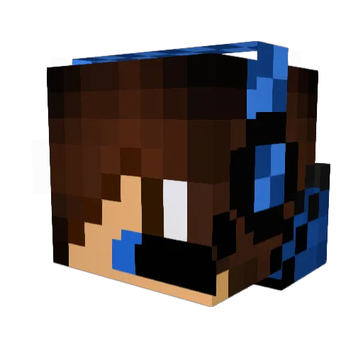 ClassPigeon Minecraft avatar head, 3D render