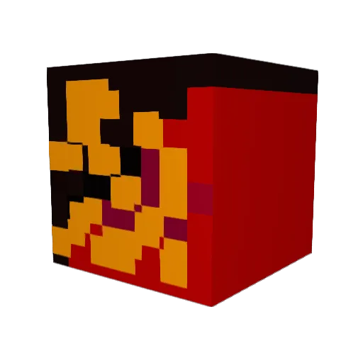 ClassUnity Minecraft avatar head, 3D render