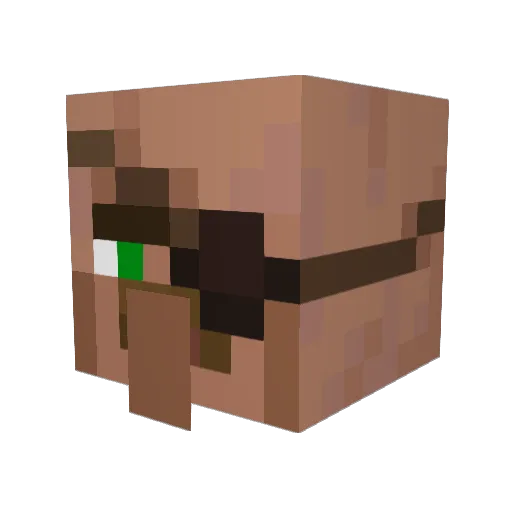 Class_Dave Minecraft avatar head, 3D render