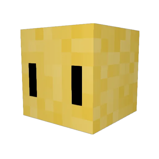 Classfire Minecraft avatar head, 3D render