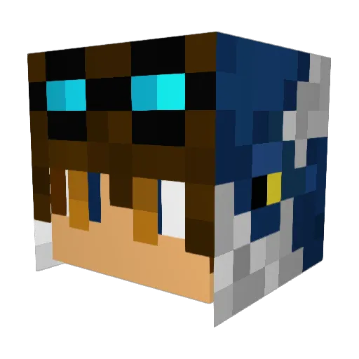 Classic117 Minecraft avatar head, 3D render