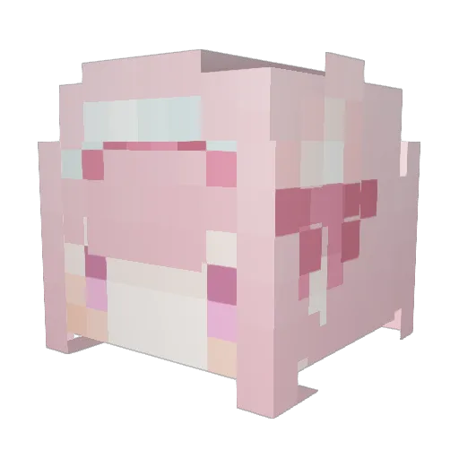 ClassicAeR Minecraft avatar head, 3D render