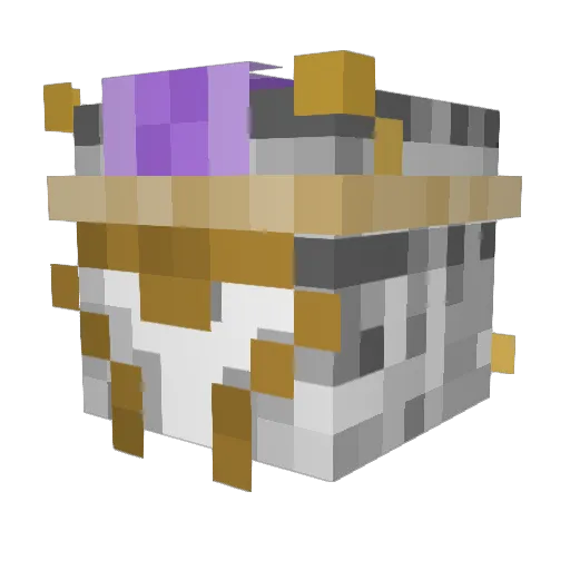 ClassicBucket Minecraft avatar head, 3D render