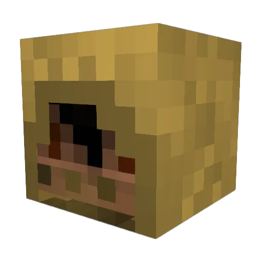 ClassicEv Minecraft avatar head, 3D render