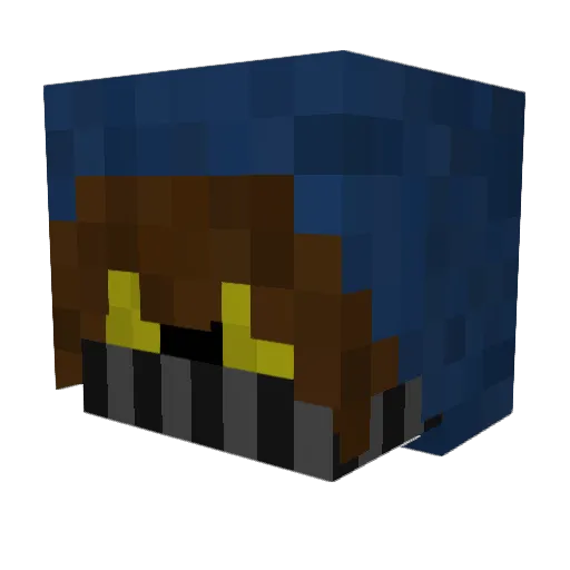 ClassicJet Minecraft avatar head, 3D render