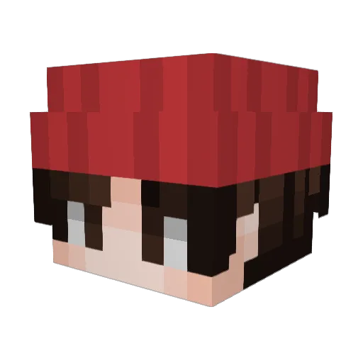 ClassicJimmm Minecraft avatar head, 3D render