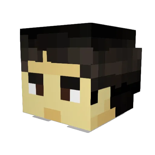 ClassicJokester Minecraft avatar head, 3D render
