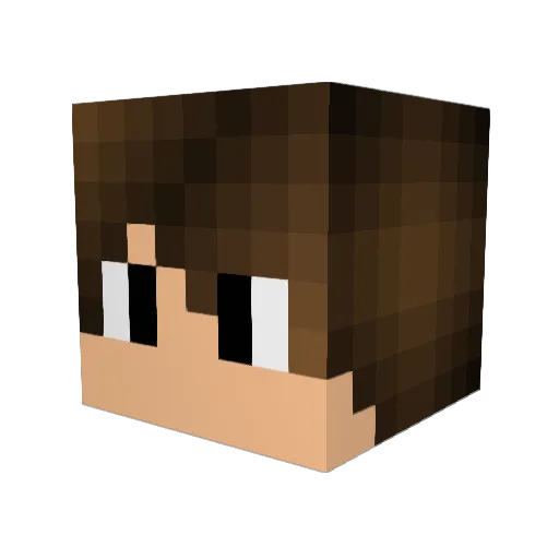 ClassicM2n Minecraft avatar head, 3D render
