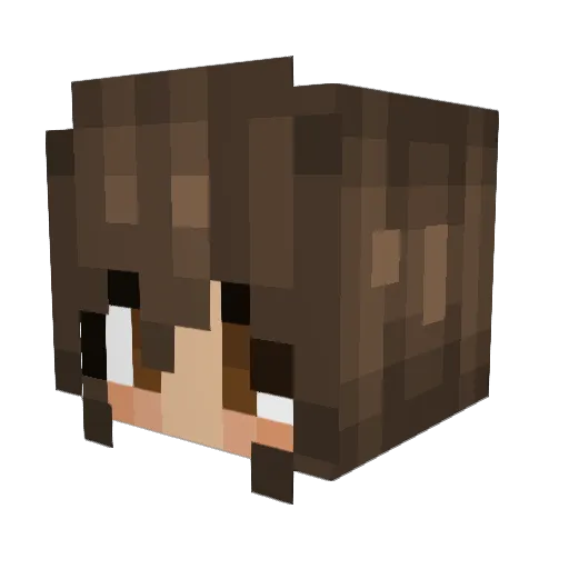 ClassicNote Minecraft avatar head, 3D render