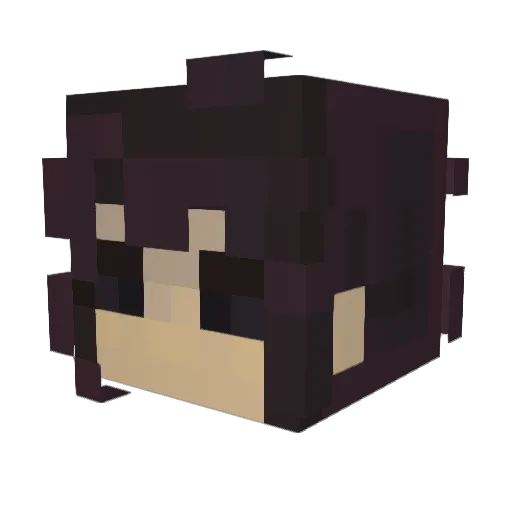 Classicalist Minecraft avatar head, 3D render