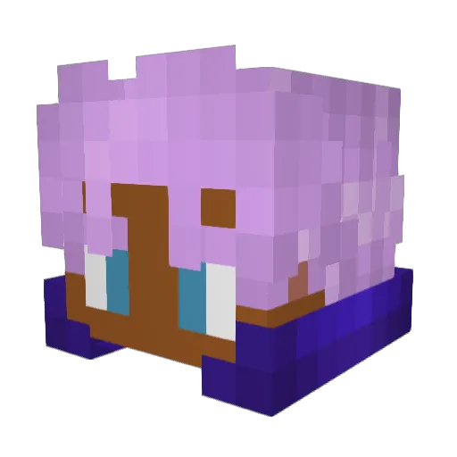 Classiest_ Minecraft avatar head, 3D render