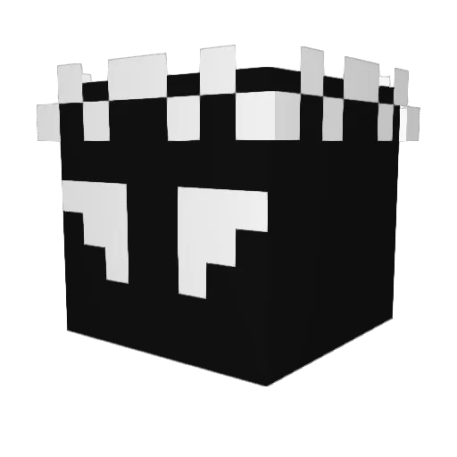 Classifieddd Minecraft avatar head, 3D render