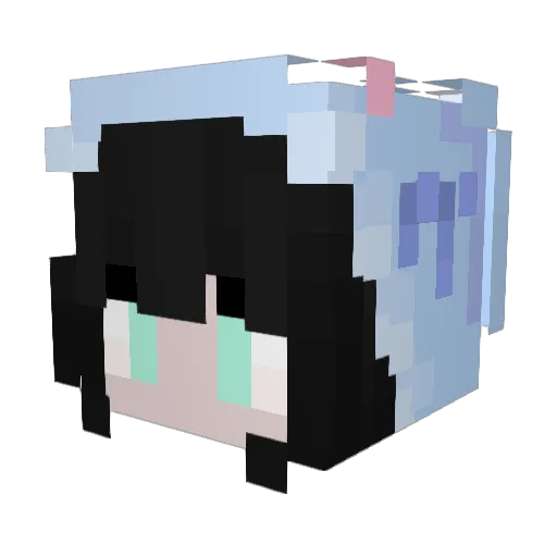 Classiris Minecraft avatar head, 3D render