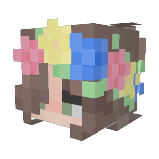 Classix0 Minecraft avatar head, 3D render