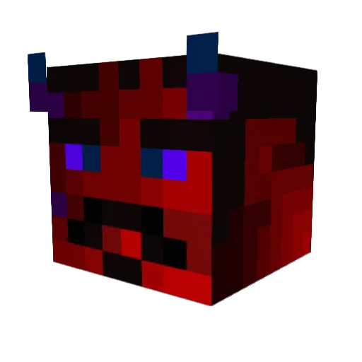 Classless_19 Minecraft avatar head, 3D render