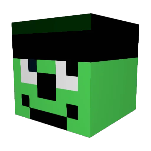 ClassyBaxy Minecraft avatar head, 3D render