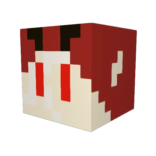 ClassyCobra Minecraft avatar head, 3D render