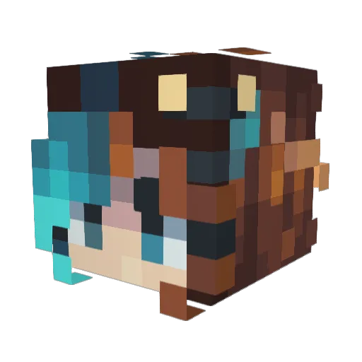 ClassyG00se Minecraft avatar head, 3D render