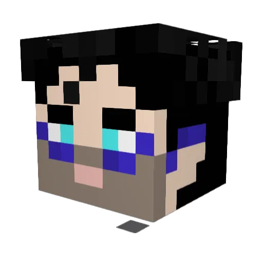 ClassyPudding Minecraft avatar head, 3D render