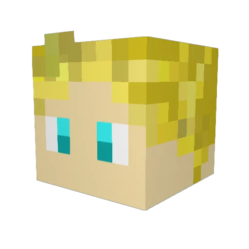 ClassyQuarks Minecraft avatar head, 3D render