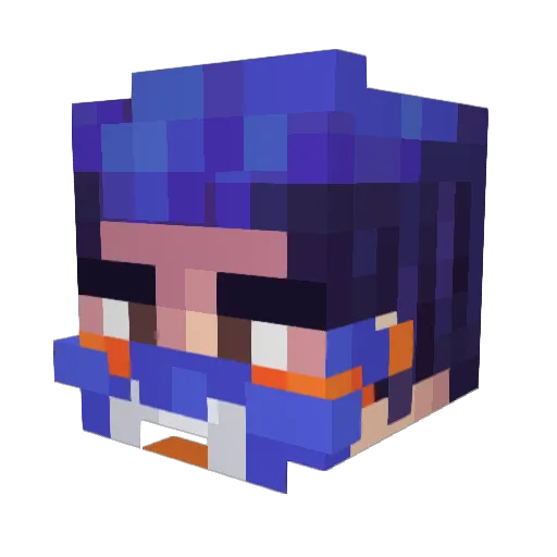 Classyyy Minecraft avatar head, 3D render