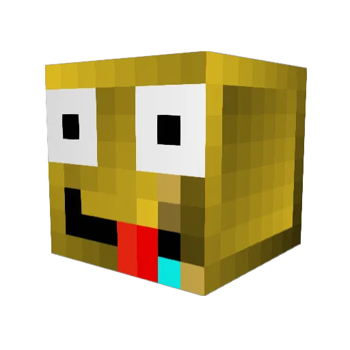 Claszi Minecraft avatar head, 3D render