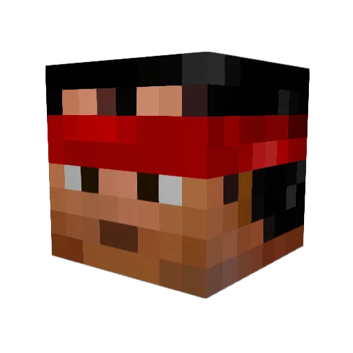 Claudieddu88 Minecraft avatar head, 3D render