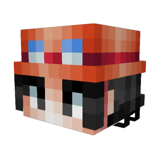 Claudio60703 Minecraft avatar head, 3D render