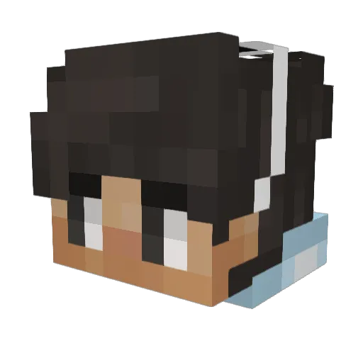 ClaudioAscencio Minecraft avatar head, 3D render