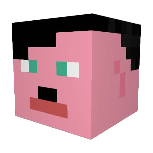 Claudio_Sbisio Minecraft avatar head, 3D render
