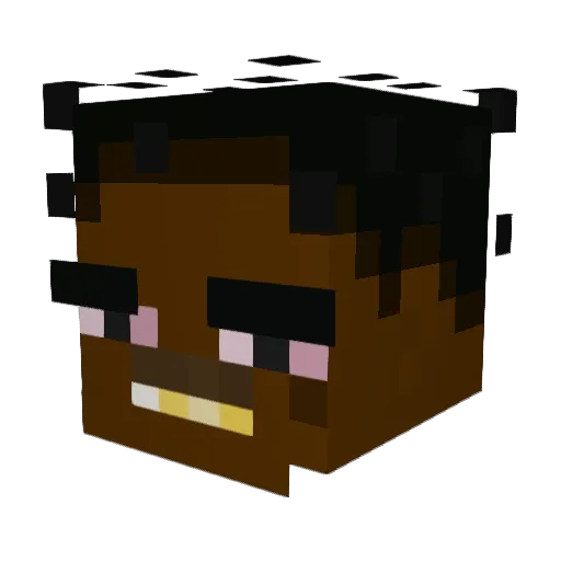 Claudiooo_ Minecraft avatar head, 3D render
