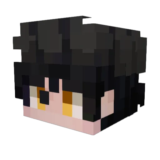 Claumzy Minecraft avatar head, 3D render
