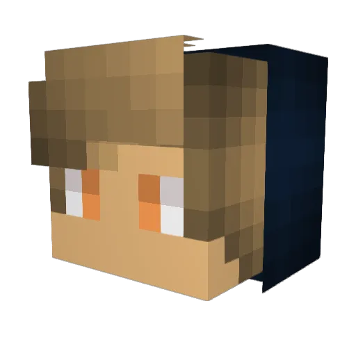 ClausBR Minecraft avatar head, 3D render