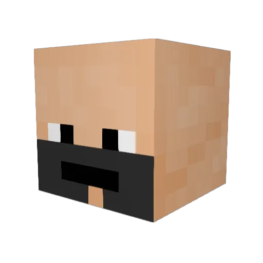 Claus_Maker Minecraft avatar head, 3D render