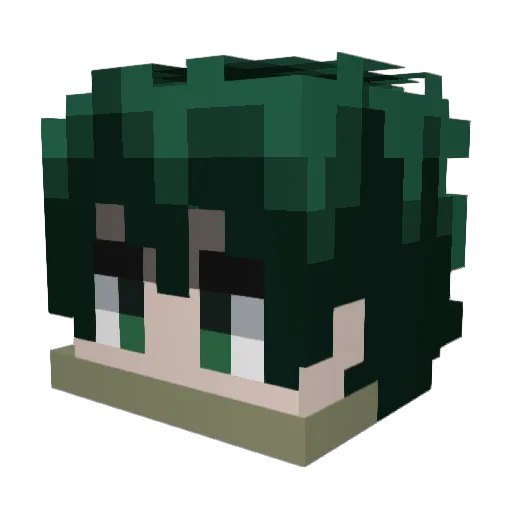 Claus_Player Minecraft avatar head, 3D render