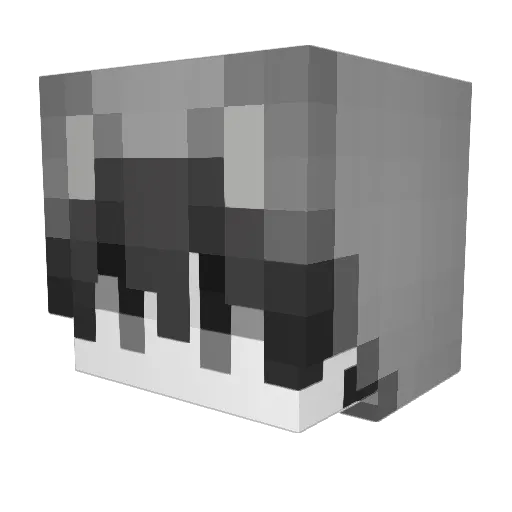 ClauseTNT Minecraft avatar head, 3D render